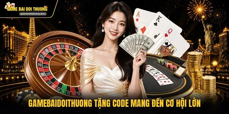 Gamebaidoithuong tặng code mang đến cơ hội lớn